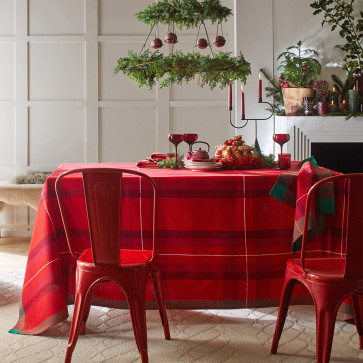 Kerst tafelkleden, lopers, servetten en placemats in 2 verschillende kleuren